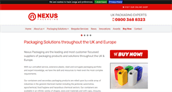 Desktop Screenshot of nexuspackaging.co.uk